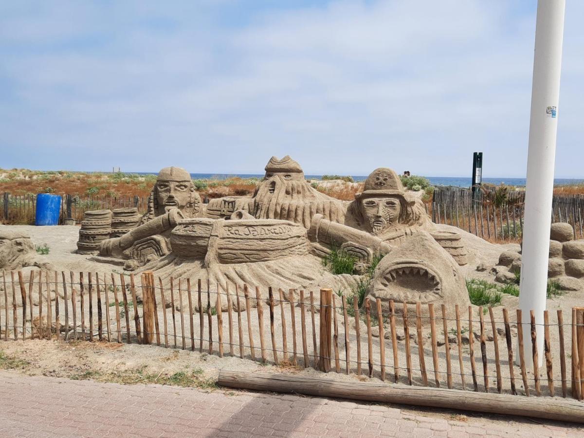 Appartement vue mer, accès direct plage, parking privatif Le Barcarès Esterno foto