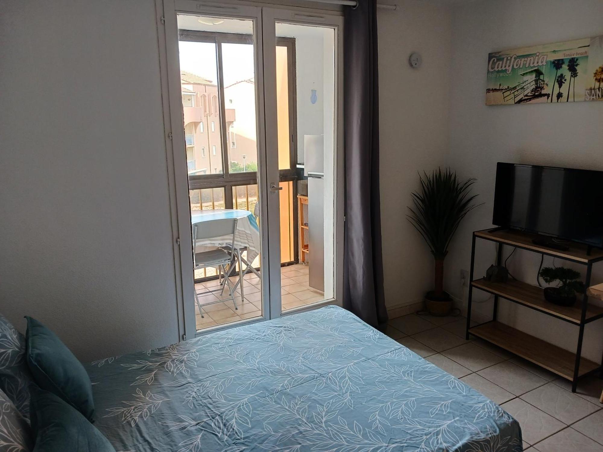 Appartement vue mer, accès direct plage, parking privatif Le Barcarès Esterno foto