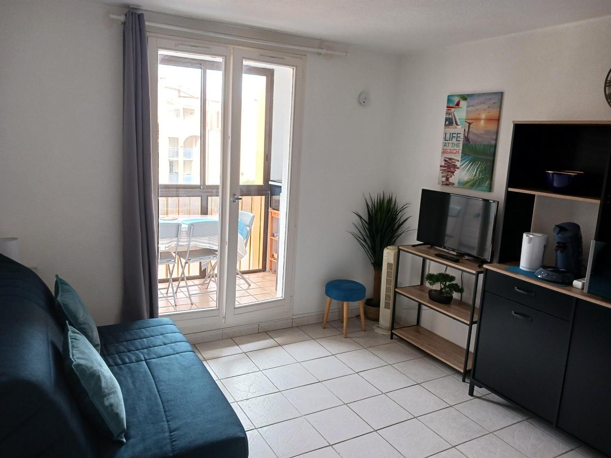 Appartement vue mer, accès direct plage, parking privatif Le Barcarès Esterno foto